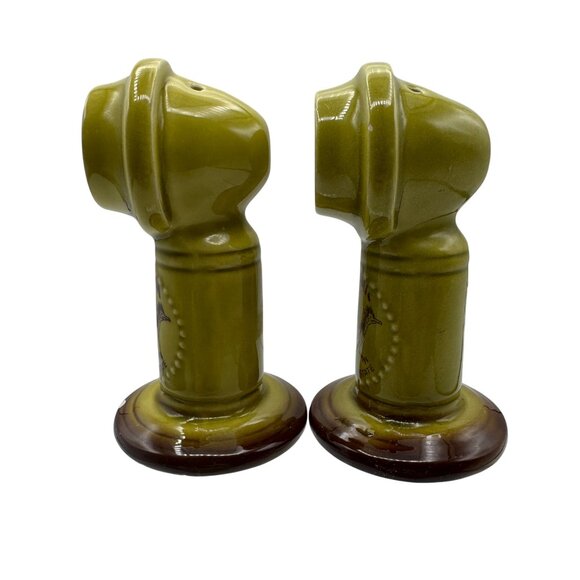 Vintage Arizona Grand Canyon State Ceramic Salt & Pepper Shaker Set Telephones - Picture 3 of 7